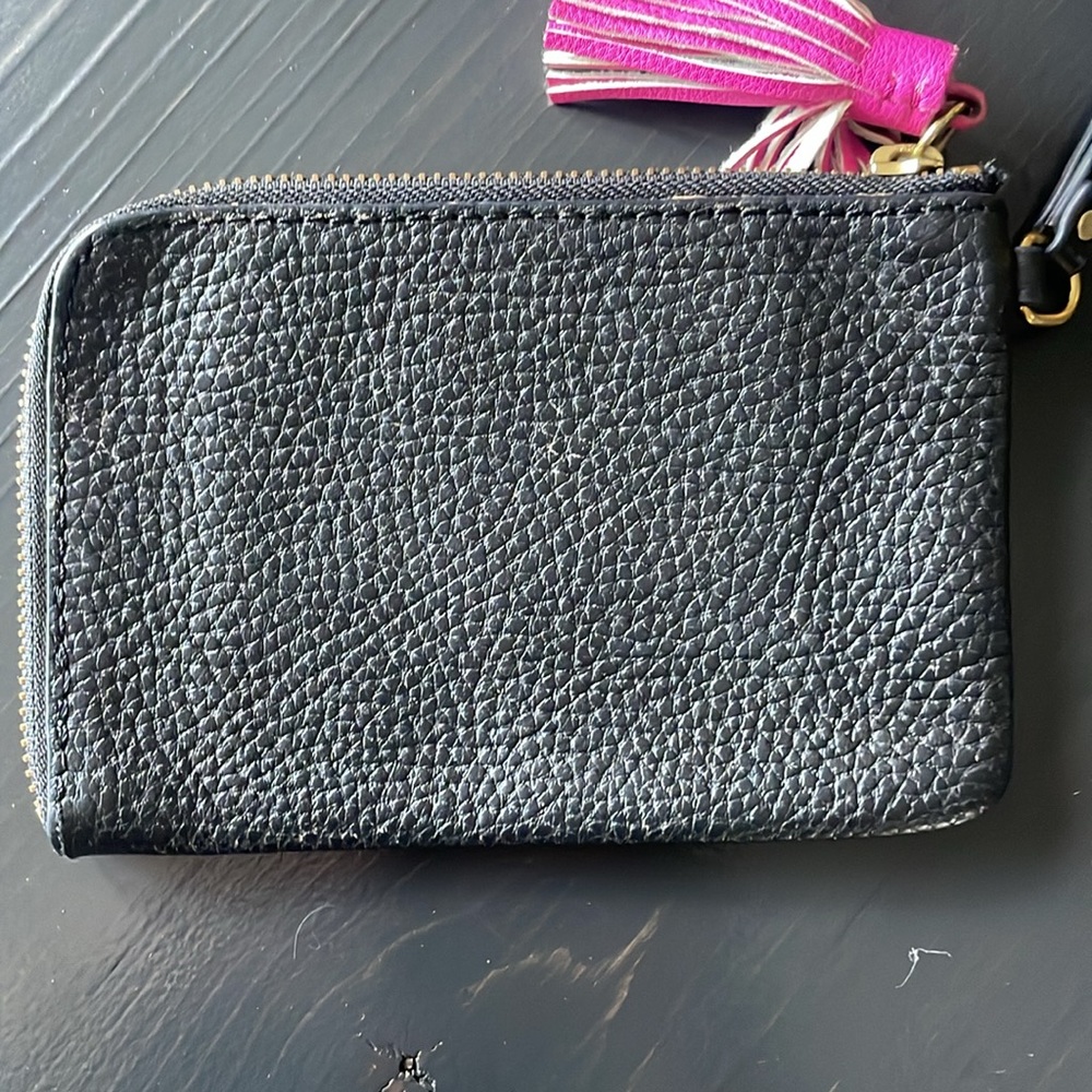 Fossil Leather Wristlet with Tassel - Picture 4 of 5